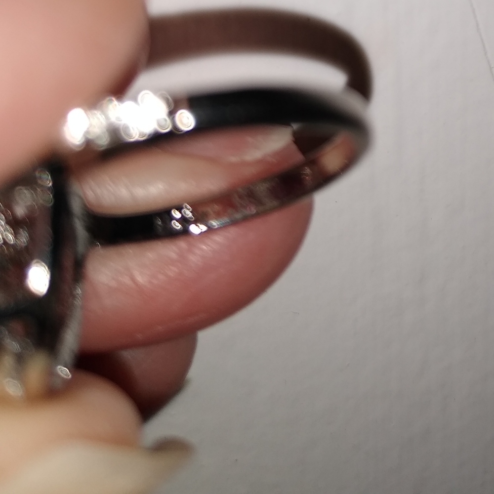 NWT PINK & WHITE SAPPHIRE OVAL RING - Picture 7 of 7